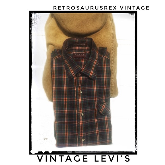 Levi's Other - Vintage 80’s Levi’s Men’s Plaid Button Up Shirt L
